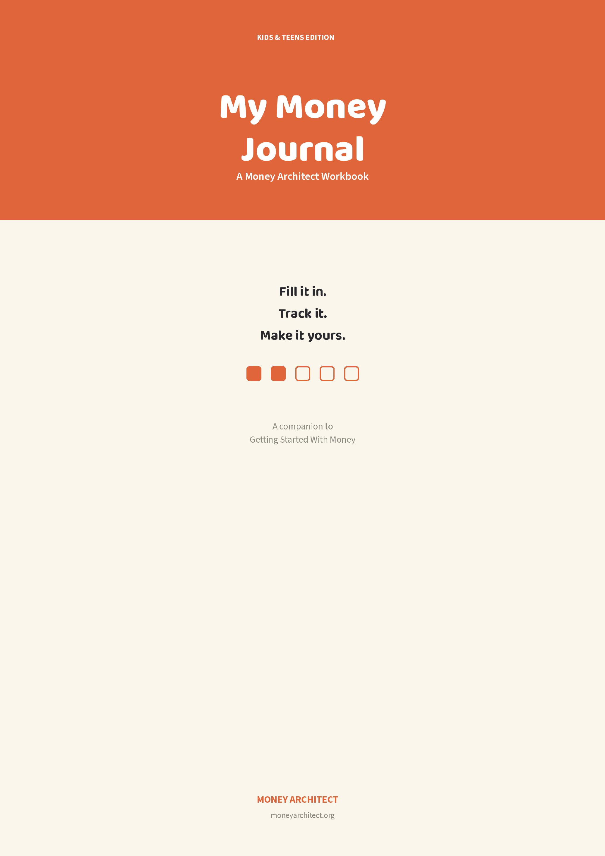 Cover of My Money Journal — KIDS & TEENS